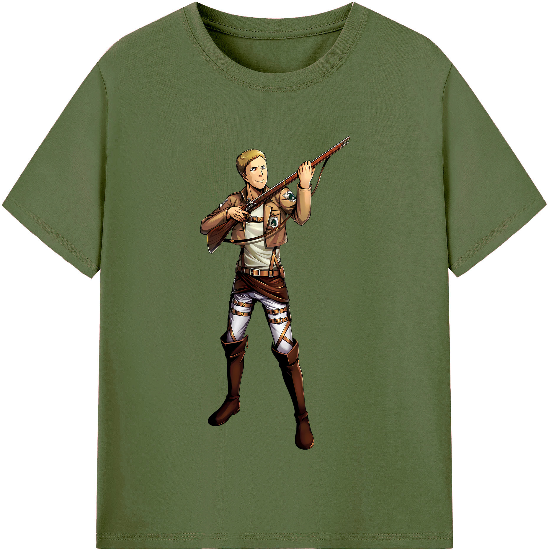 （画像用） 進撃の巨人 Attack on Titan 綿100％半袖Tシャツ（フロントプリント）